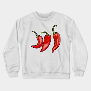 Chilli cartoon illustration Crewneck Sweatshirt